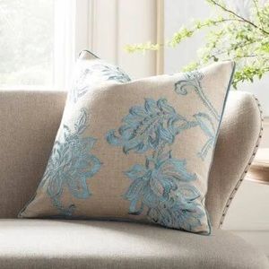 Kelly Clarkson Home Lane Square Pillow Cover & Insert Color: Harbor NWOT